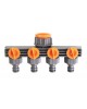 Conector cu 4 cai robinet 1/2" 3/4" furtun 1/2" Top Garden